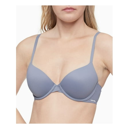 

CALVIN KLEIN Intimates Gray Memory Foam Contour Cups Full Coverage Bra 34B