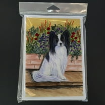 Papillon Greeting Cards and Envelopes Pack of 8