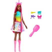 Barbie Unicorn Doll with 7-Inch-Long Fantasy Hair & Accessories for Styling Play