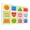 Color 1, variant on Classroom 8 Pack Art Acoustic Panels Sound Absorbing Cute Colorful Smiling Geometric Shapes Friendly Faces Decorative Soundproof Wall Panels Self Adhesive for Nursery Kids Game Room 48"x32"