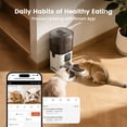thumbnail image 3 of Oneisall WF-65 Automatic Cat Food Dispenser for 2 Cats, 5GHz & 2.4GHz Automatic Cat Feeder with Camera, 7L/29 Cups Timed Cat Feeder, White, 3 of 9