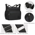 thumbnail image 6 of Men's Waterproof Nylon Crossbody Chest Bag, Multifunctional Lightweight Sports Shoulder Bag, Outdoor Leisure Travel Sling Backpack with Headphone Port for Daily Commute Hiking, 6 of 6