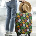 thumbnail image 2 of Lemon Mixed Citrus Fruits DarkGreen Pattern Luggage Cover Fashion Suitcase Cover Baggage Covers Fit 25-28 Inch Luggage (Go Travel), 2 of 5