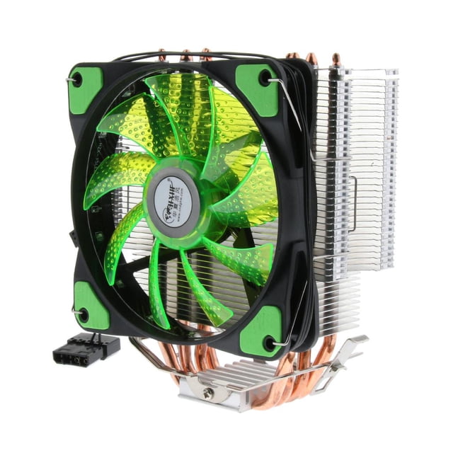 Radiador de CPU Ventidor de refrigeración cm 4 Tubos de para computadora # 2 verde perfke Enfriador de CPU de aluminio