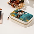 thumbnail image 7 of Giraffe Decorative Velvet Earring Holder Display Case Storage Box Portable with Removable Compartment - Gift Ideal, 7 of 7