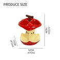 thumbnail image 3 of Modern Ceramic Toothbrush Stand With 3 Compartment Fruit Cores Design Toothpaste Holders Countertop Storage Organizers, 3 of 7