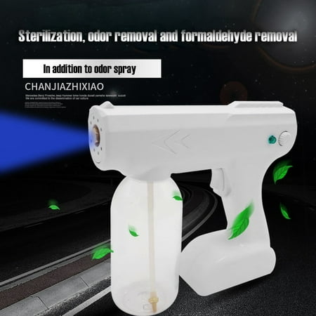 

TUTUnaumb New Hot Sale 800Ml Blue Light Steam Atomizing Fogger Disinfection Sprayer With Batteryfor Home Household-White