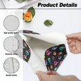 thumbnail image 6 of COEQINE Tissue Holder Dispenser Creative Napkin Tissue Box Holder PU Leather Stylish Rectangle Tissue Case Organizer Decorative Accessories for Halloween Home Decor, Skull Moon Star Colorful, 2 PCS, 6 of 7