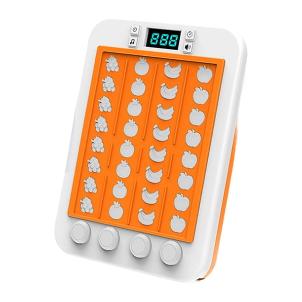 Juguete rítmico, juego de rompecabezas para niños, juego creativo de empuje rápido, juguetes inquietos, máquina de juego de baile para niños, naranja