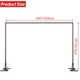 thumbnail image 2 of Square Arch Backdrop Stand, 10x7 FT Photo Booth Frame with Heavy-Duty S-Shaped Base, Metal Wedding Arch for Party Balloon Flower Tulle Decor with Ground Stakes, Indoor Outdoor, 2 of 7