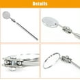 thumbnail image 4 of 2X Universal Automotive Maintenance Inspection Mirror Folding Telescopic Reflector Welding Chassis Inspection Hand Tool, 4 of 5