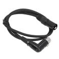 thumbnail image 1 of XLR Audible Cable, 1 Meter Straight To Elbow XLR Cord Male To Female  for Mixing Console Recorder, 1 of 7