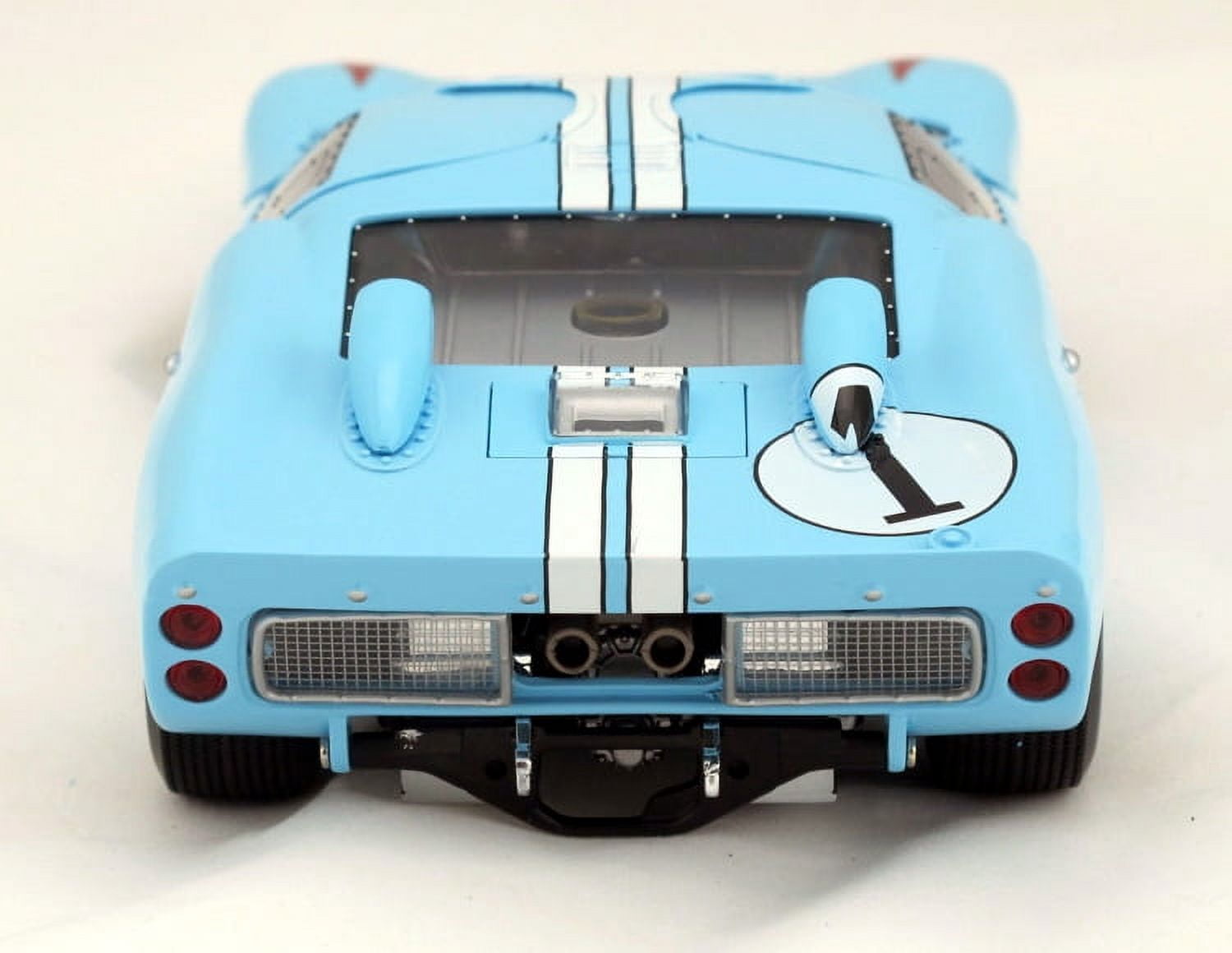 1966 Ford GT 40 MK II RHD (Right Hand Drive) #1 Light Blue Miles - Hulme Le Mans 1/18 Diecast Model Car by Shelby Collectibles