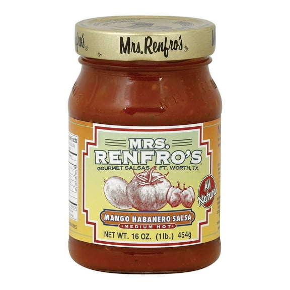 Mrs. Renfro's Mango Habanero Salsa, 16 oz, Pack of 6