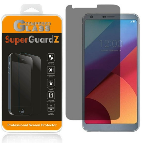 For LG G6 - SuperGuardZ Privacy Anti-Spy Tempered Glass Screen Protector, 9H, Anti-Scratch, Anti-Bubble, Anti-Fingerprint