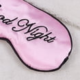 thumbnail image 2 of GOOHOCHY Antifaz de seda para dormir con bordado, gran antifaz para dormir, antifaz nocturno para hombres, mujeres y niños (rosa), 2 of 8