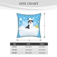 thumbnail image 4 of Kll Collie In Bathtub Decorative Throw Pillow Covers Velvet Soft For Couch Sofa Bedroom Living Room Outdoor -18"X18", 4 of 8