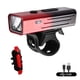 thumbnail image 1 of Fiudx Luces de Ciclismo, Faro Inteligente con Brillo Ajustable, Linterna Impermeable Recargable Tipo C, Batería de Larga Duración para Aventuras Al Aire Libre, Seguridad Nocturna, Diseño Impermeable., 1 of 6