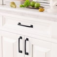 thumbnail image 6 of Furniware, 5 Inch Hole Center Matt Black Heavy Duty Cabinet Pulls with 10 Pcs, 6 of 10