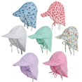 thumbnail image 2 of Baby Flap Sun Hat Breathable Kids Beach Cap with Wide Brim Sun Protection Hat, 2 of 7