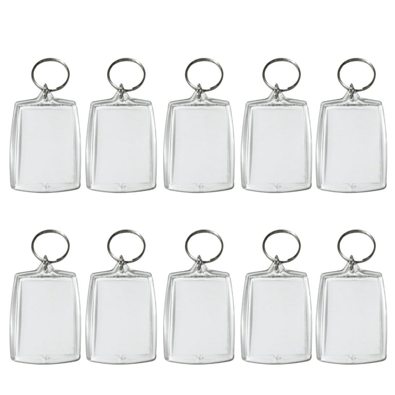 Rowphya acrylic blank keychains, rowphya 200 pcs clear keychain blanks for  vinyl kit including with 50