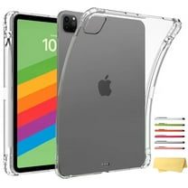 ELEHOLD Clear Case For iPad Pro 13-inch (M5) 2025 with Built-in Pencil Holder, Soft Slim Clear Shockproof Light Yellowing Resistant Cover, Clear