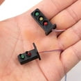 thumbnail image 3 of FRCOLOR Train Light Model 2pcs Railroad Light Model Sand Table Building Material Miniature Signals Light Model,0.51"X0.51"X1.06", 3 of 5