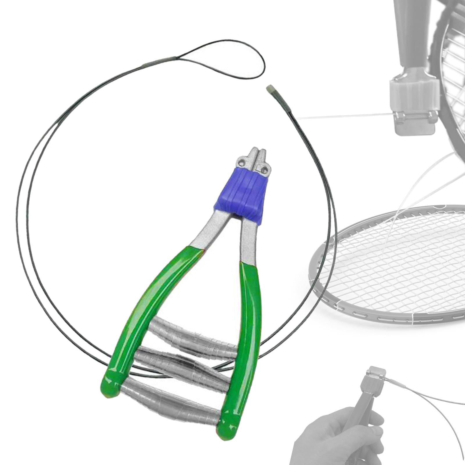 harayaa Sports Starting Clamp and Extension Line Equipment for Racket Tennis Racquet Green