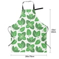 thumbnail image 5 of Lsque Green Leaves Waterproof Apron Chef Aprons for Men Heavy Duty Chemical Work Apron Extra Long Grilling Aprons with Adjustable Bib Apron, 5 of 9