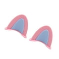 thumbnail image 4 of Motorcycle Helmet Cat Ears PVC Creative Cute Helmet Cover Sticker Helmet Accessory Pink + Blue, 4 of 5