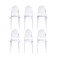 thumbnail image 1 of Heavenly Collection Clear Plastic Armless Chair, 1 of 9