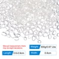 thumbnail image 2 of Round Fire Glass Beads for Fire Pit, Vase Fillers Beads Gems for Fish Tank Aquarium 6-9mm 300g/0.67 Lbs Clear, 2 of 3