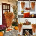 thumbnail image 4 of AYktou Fake Hanging Plants, Fall Simulation Eucalyptu Leaf Hanging Vines Tinsels Shaping Diy Artificial Fall Flowers Rattan Ornaments for Fireplace Wall Home Aisle Garden Hanging Basket Decor, 4 of 6