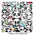 thumbnail image 3 of Pegatinas de panda, 50 pegatinas de graffiti creativas y modernas, pegatinas decorativas de dibujos animados para equipaje, scooter, tableta y coche, 3 of 4
