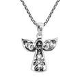 thumbnail image 4 of Guardian Angel of Love Sterling Silver Chain Necklace, 4 of 6