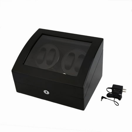 Quiet Automatic Rotation 4+6 Watch Winder Display Box Storage Holder Case