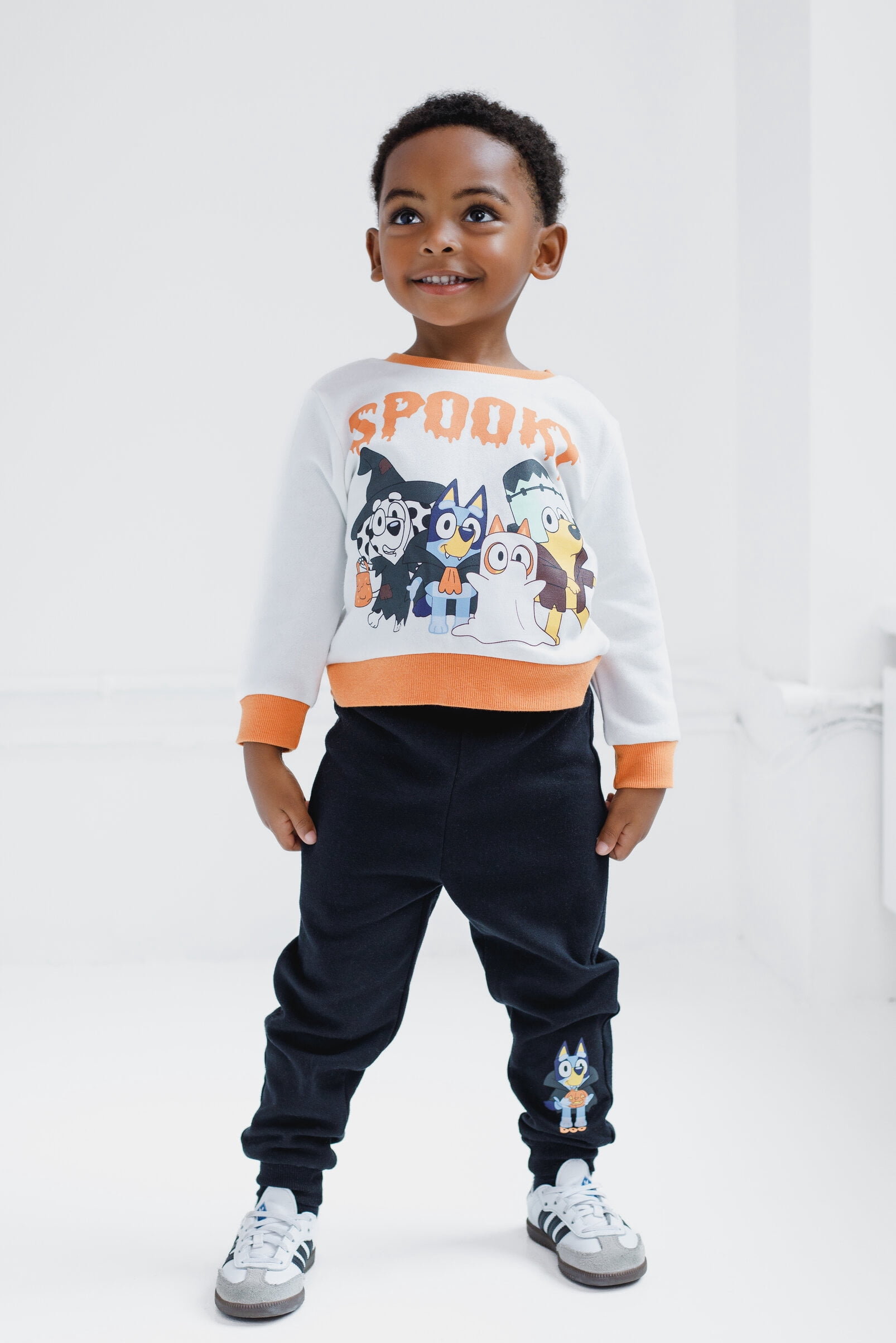 Bluey Bingo Chloe Halloween Fleece Sweatshirt and Jogger Pants Outfit Set Toddler to Little Kid