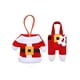 thumbnail image 1 of mfyjkho Juego de cubiertos navideños, funda para cuchillo, tenedor y cuchara, accesorio festivo rojo y blanco, adorno convertible, decoración para fiestas (1 juego), 1 of 4