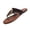 Brown, variant on Bkhluea Women Flip Flop Sandals Metal Ornament Shoes Comfortable For Beach Travel Casual Daily Outdoor Walking Activities