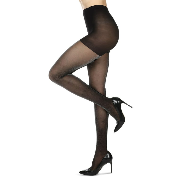 Legmogue Women's Floral Flocked Back Seam Sheer Tights - Mens - Male 