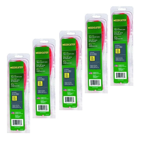 Weed Eater W25CFK Genuine Pre-Cut 0.095" x 16.5" String Trimmer Line, 60 Pieces 581681001-5PK