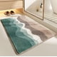 thumbnail image 4 of Alfombrilla absorbente de baño 40x60cm | Alfombra de microfibra antideslizante | Suave, de secado rápido, duradero | Poliéster multicolor | Lavable a máquina | Puerta, Lavandería, Cocina, Fregadero,, 4 of 8