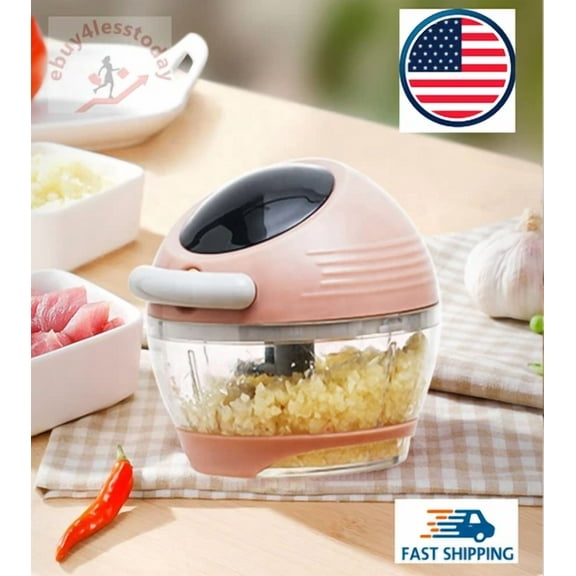 Multi-Functional Manual Food Chopper Compact Hand Held Vegetable Dicer Mincer