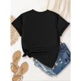 thumbnail image 2 of 1pc Women'S Casual Crew Neck T-Shirt with Geometric Cherry and Leopard Print, Fashion Trendy Summer Top, KnitCotton Fabric with Medium Stretch, Comfortable Holiday Wear, 2 of 5