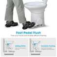 thumbnail image 6 of RV Toilet Porcelain Enamel Gravity Flush Camper Trailer Toilet Elongated High Profile for Travel, 6 of 12
