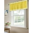thumbnail image 6 of Valances for Windows Yellow Abstract Art Rod Pocket Cafe Window Treatments Valance Curtains for Kitchen Bathroom Laundry Basement Windows 54"x18", 6 of 9