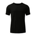 thumbnail image 3 of Fashnice Mens Sleepwear Two Pieces Nightwear 2 Pcs Pajama Set Loose Pyjama Homewear Black Red 2XL, 3 of 7