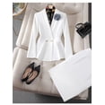 thumbnail image 2 of Ropa de negocios de primavera y otoño, ropa de mujer, traje de moda para mujer, ropa formal, traje de mujer con costuras, mono informal, traje pequeño, 2 of 7
