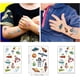 thumbnail image 3 of Tatuajes para niños, 10 hojas de tatuajes temporales espaciales, 3 of 5