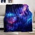 thumbnail image 4 of Lightning Bolt Blanket - Lightning Bolt Throw Blanket Lightning Bolt Gift Blanket for Girls Lightning Blanket for Adults Kids Lightning Fleece Blanket Camping, 60" x 50", 4 of 6